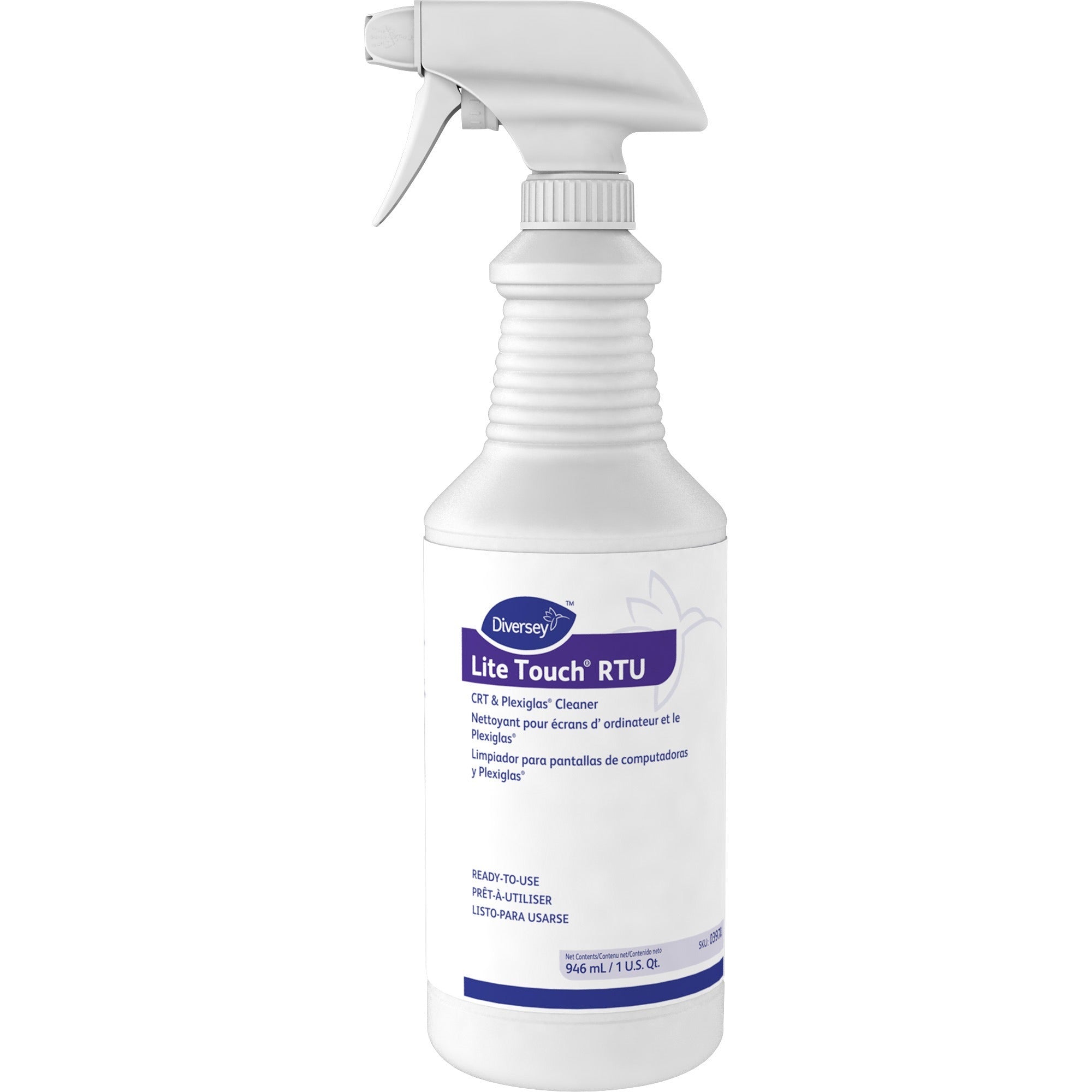 For Multi Surface, Multipurpose - 1 quart - Sturdy, Ammonia-free, Solvent-free, Fragrance-free - PurpleSpray Bottle - 12 / Carton