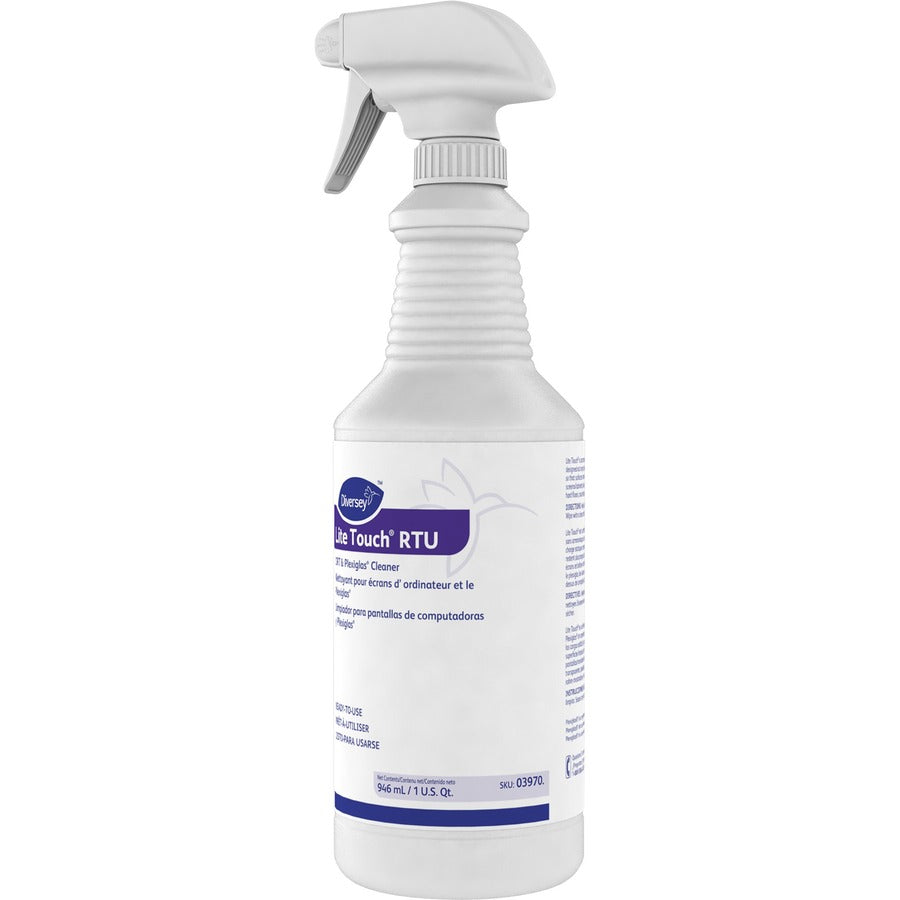 For Multi Surface, Multipurpose - 1 quart - Sturdy, Ammonia-free, Solvent-free, Fragrance-free - PurpleSpray Bottle - 12 / Carton