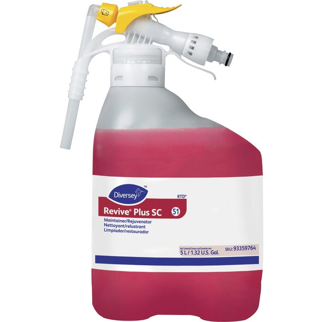 169.1 fl oz (5.3 quart) - Citrus Scent - Scratch Resistant - Red - 1 Each