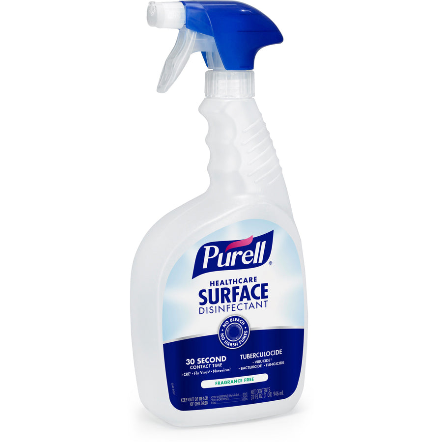 Ready-To-Use - 32 fl oz (1 quart) - Disinfectant, Fragrance-free, Bleach Resistant, Non-irritating, Odor-free - Clear Spray Bottle - 6 / Carton