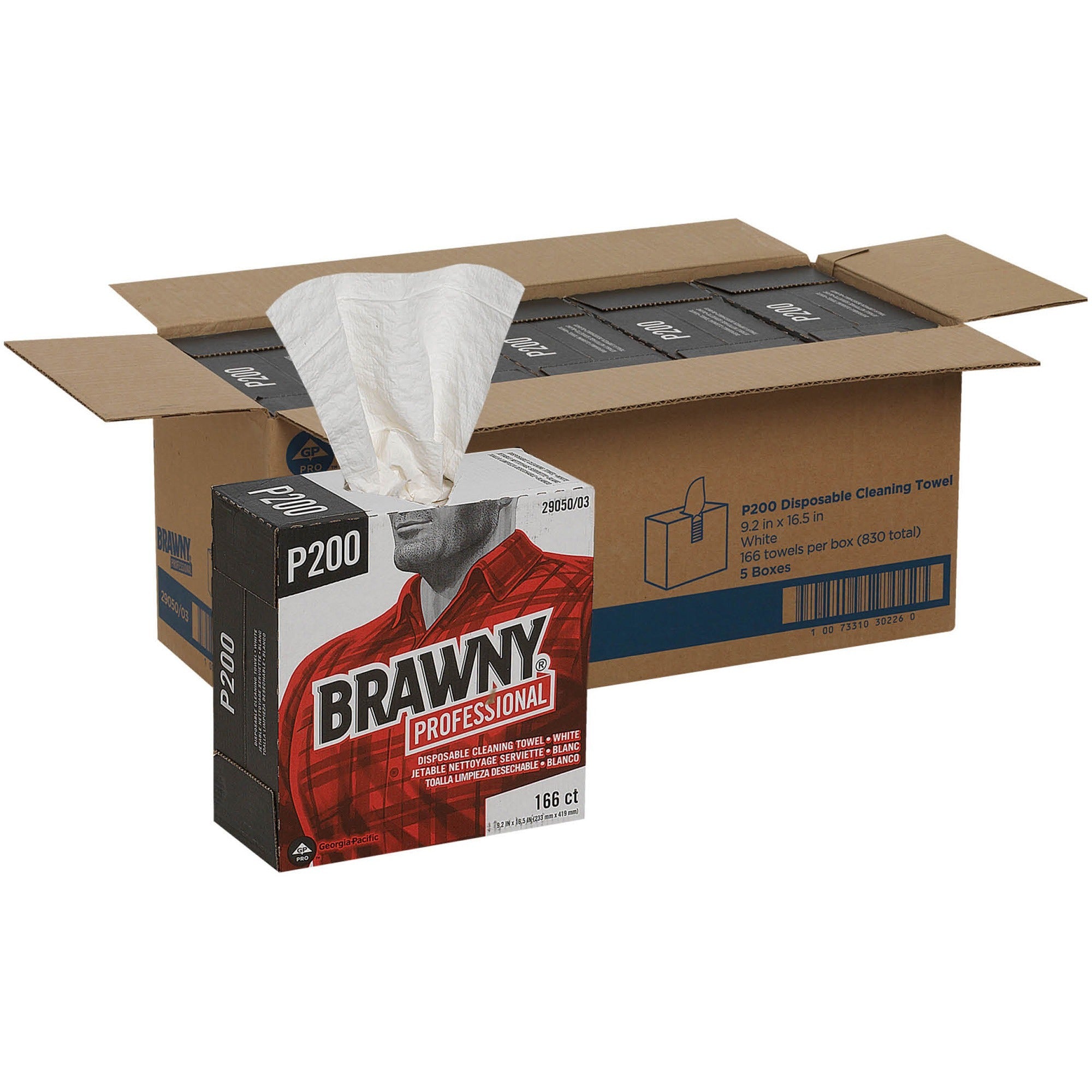 4 Ply - Quarter-fold - 9.20" Width x 16.50" Length - 830 Sheets - Brown - Paper - 166/Box - 5 / Carton