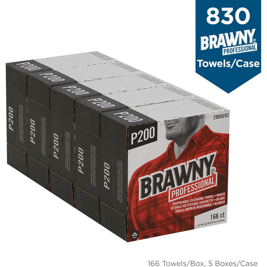 4 Ply - Quarter-fold - 9.20" Width x 16.50" Length - 830 Sheets - Brown - Paper - 166/Box - 5 / Carton