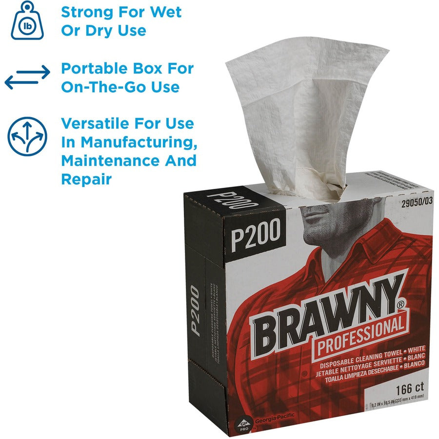 4 Ply - Quarter-fold - 9.20" Width x 16.50" Length - 830 Sheets - Brown - Paper - 166/Box - 5 / Carton