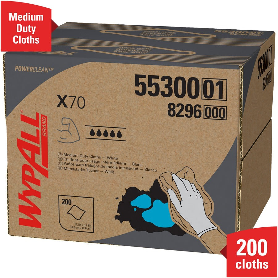 11.10" Width x 16.80" Length - White - Pulp Fiber, Polypropylene - 1 Carton