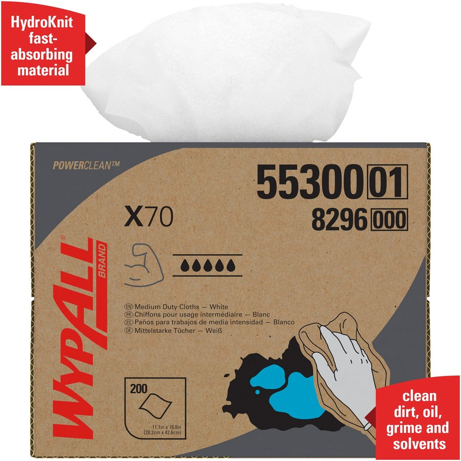 11.10" Width x 16.80" Length - White - Pulp Fiber, Polypropylene - 1 Carton