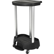 4 Casters - Plastic, Metal - Black - 1 Each