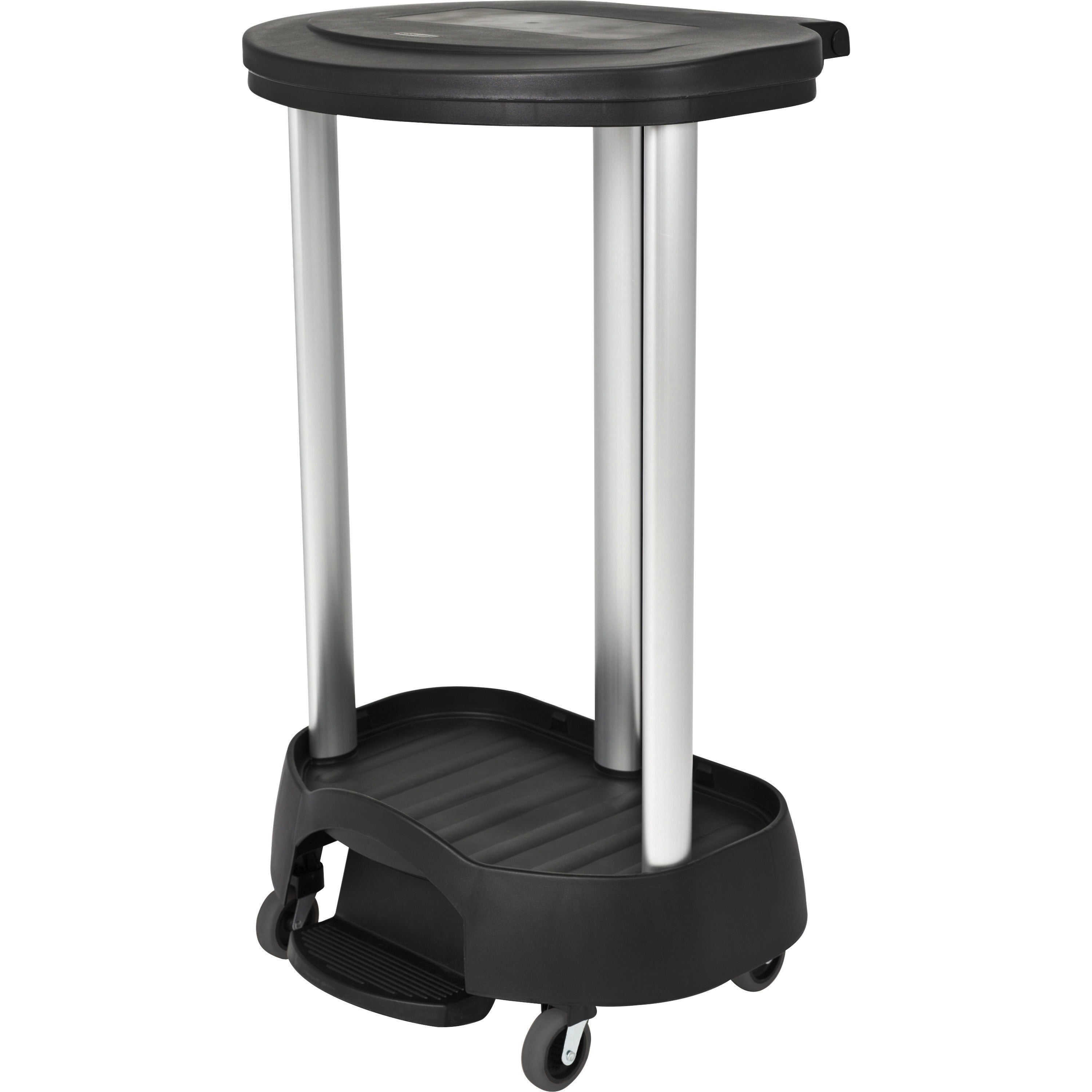 4 Casters - Plastic, Metal - Black - 1 Each