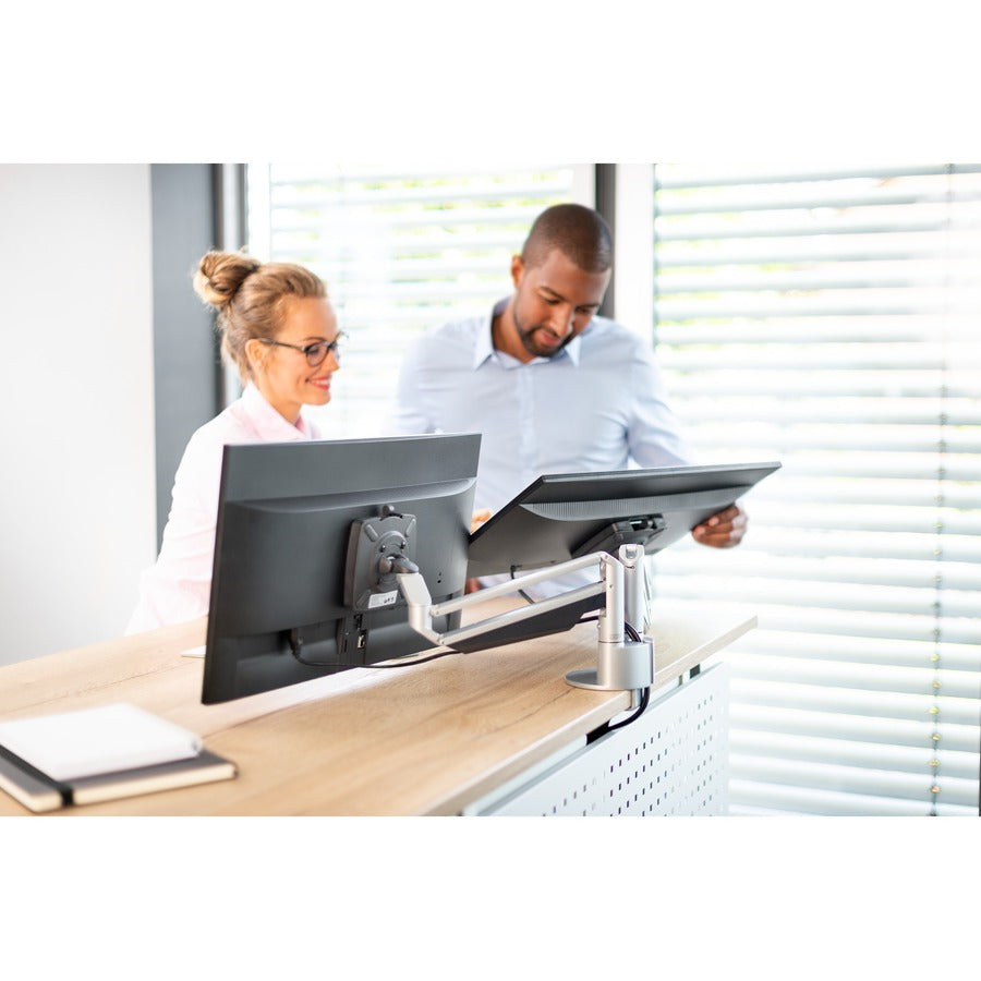Novus CLU Duo 990+4019+000 Mounting Arm for Monitor - Silver