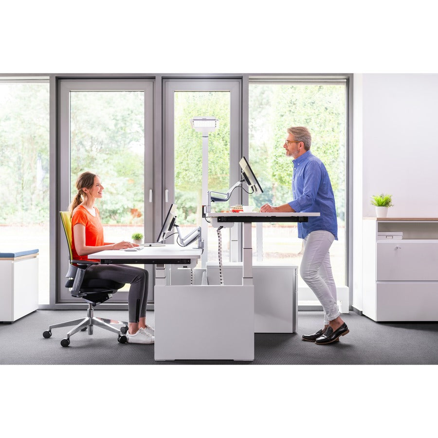 Novus CLU Duo 990+2019+000 Mounting Arm for Monitor - Silver