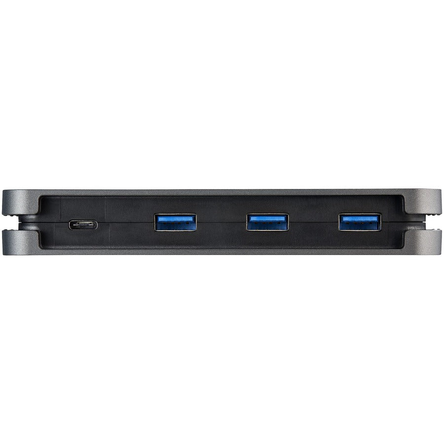 StarTech.com USB-C Hub, 4-Port, USB 3.2 Gen 1, Portable, UASP Support, Black/Space Gray, 1 Each