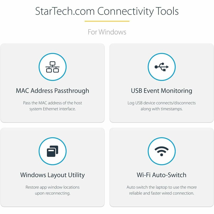 StarTech.com Docking Station, 1 Each, Thunderbolt, Dual 4K/8K Display Support, 96W Power Delivery, 3 USB-A, 2 USB-C, 2 HDMI, 2 DisplayPort, Gigabit Ethernet, Audio Out, Black/Space Gray