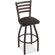 Holland Bar Stools Bar Stool Jackie Swivel Stool - Black Seat Color - High Density Foam (HDF), Hardwood, Vinyl, Fabric Seat Material - Maple Frame Color - Powder Coated Steel, Polyester Frame Material - Four-legged Base - 1 Each