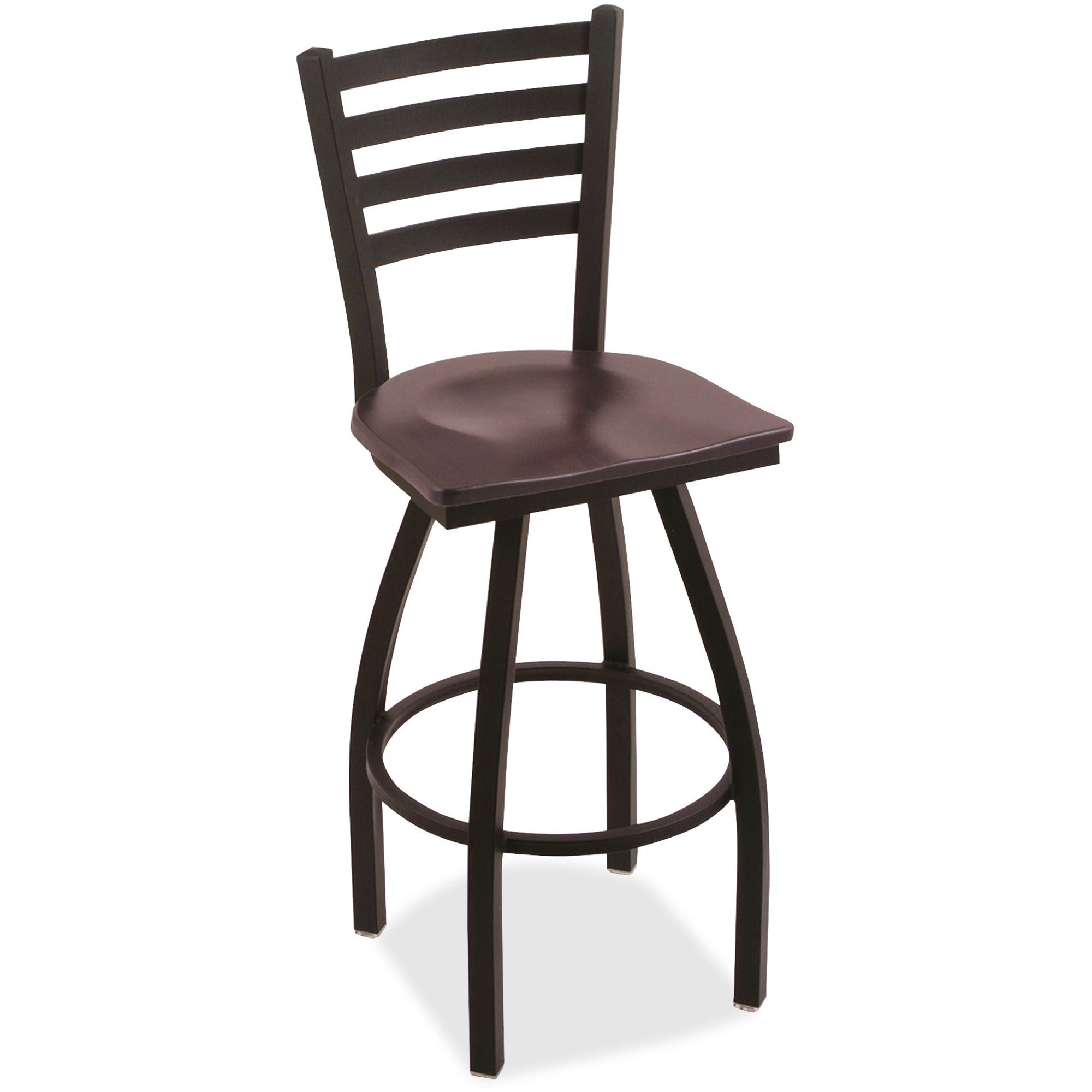 Holland Bar Stools Bar Stool Jackie Swivel Stool - Dark Cherry Maple Seat Color - High Density Foam (HDF), Hardwood, Vinyl, Fabric Seat Material - Maple Frame Color - Powder Coated Steel, Polyester Frame Material - Four-legged Base - 1 Each