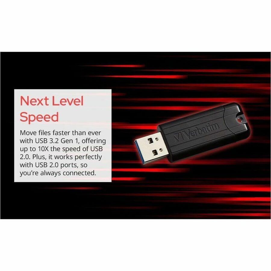 32 GB - USB 3.2 (Gen 1) Type A - Black - Lifetime Warranty - 10 / Pack