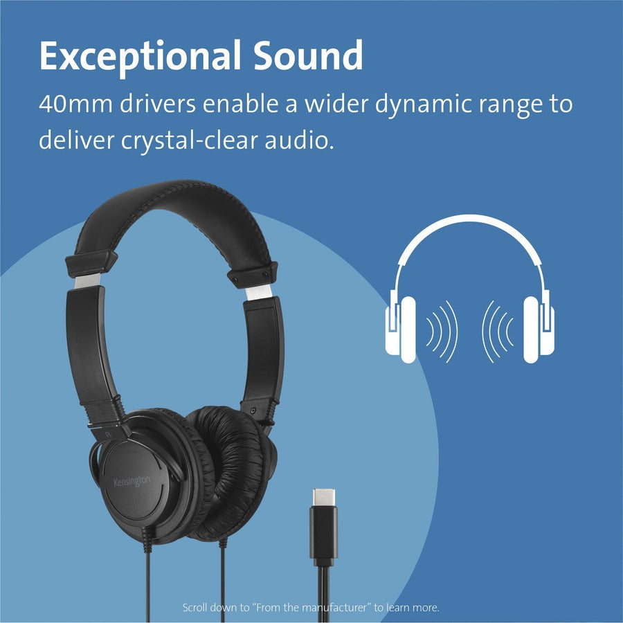 Kensington USB-C Hi-Fi Headphones