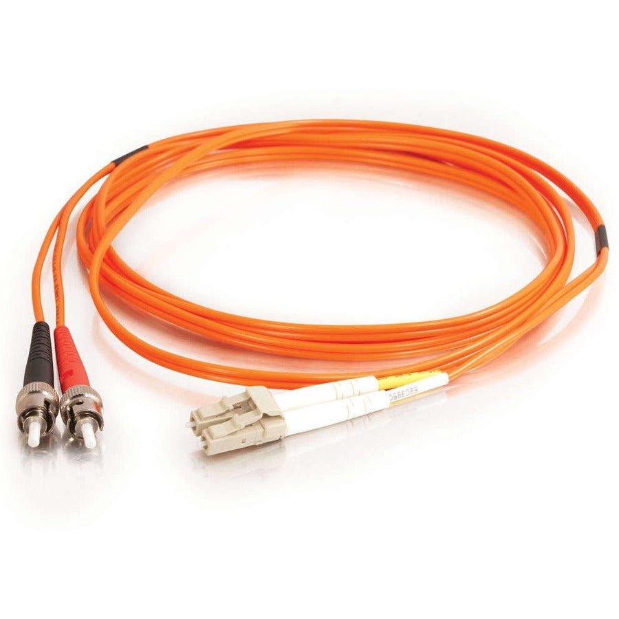 C2G Fiber Optic Duplex Patch Network Cable - 13.12 ft Fiber Optic Network Cable for Network Device, ATM - First End: 2 x LC Network - Male - Second End: 2 x ST Network - Male - Patch Cable - 62.5/125 &micro;m - Orange - 1 Each - TAA Compliant