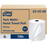 1 Ply - 8" Width x 700 ft Length - 7.20" Roll Diameter - 1 31/64" Core - White - Paper - 6 / Carton