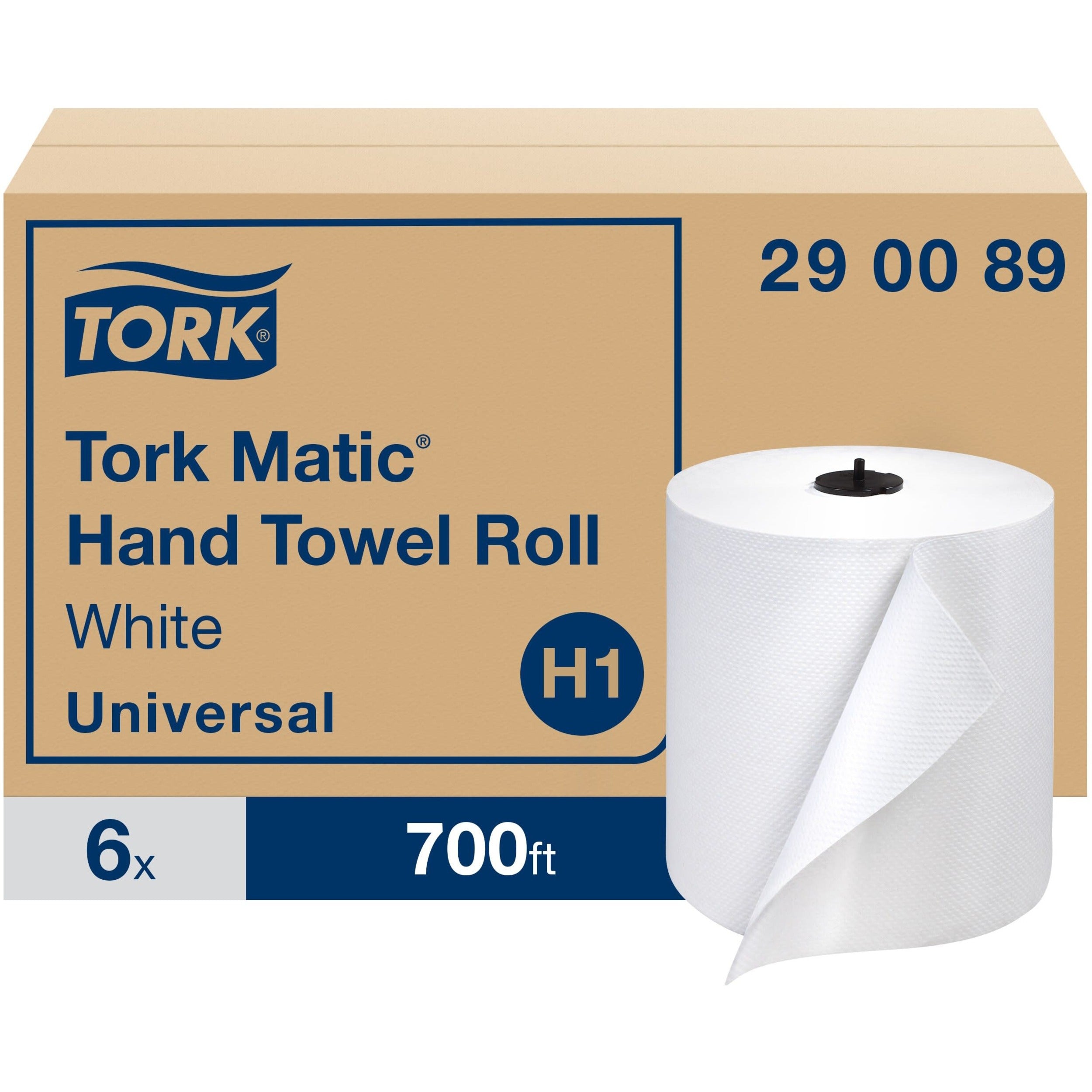 1 Ply - 8" Width x 700 ft Length - 7.20" Roll Diameter - 1 31/64" Core - White - Paper - 6 / Carton