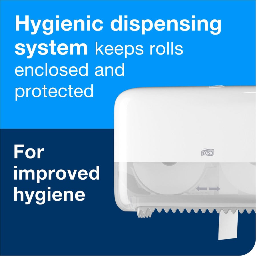 2 Ply4" Length - 1000 Sheets/Roll - 4.75" Roll Diameter - White - 36 / Carton