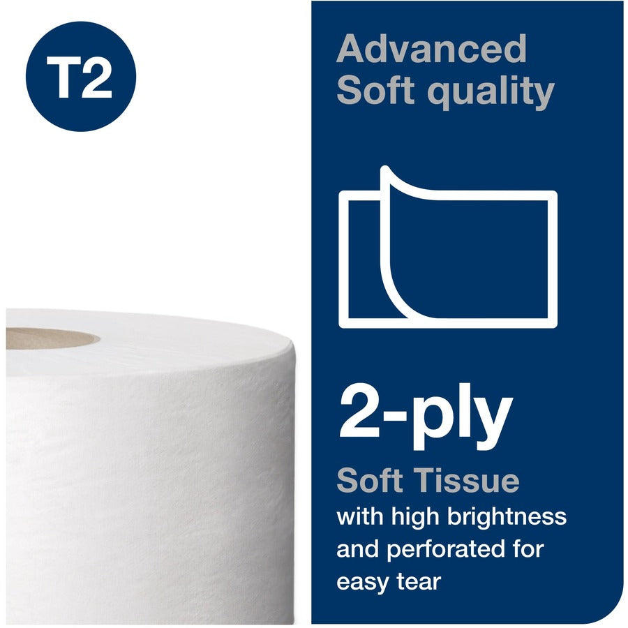2 Ply8.38" Length - 1075 Sheets/Roll - 7.40" Roll Diameter - 2 19/64" Core - White - 12 / Roll