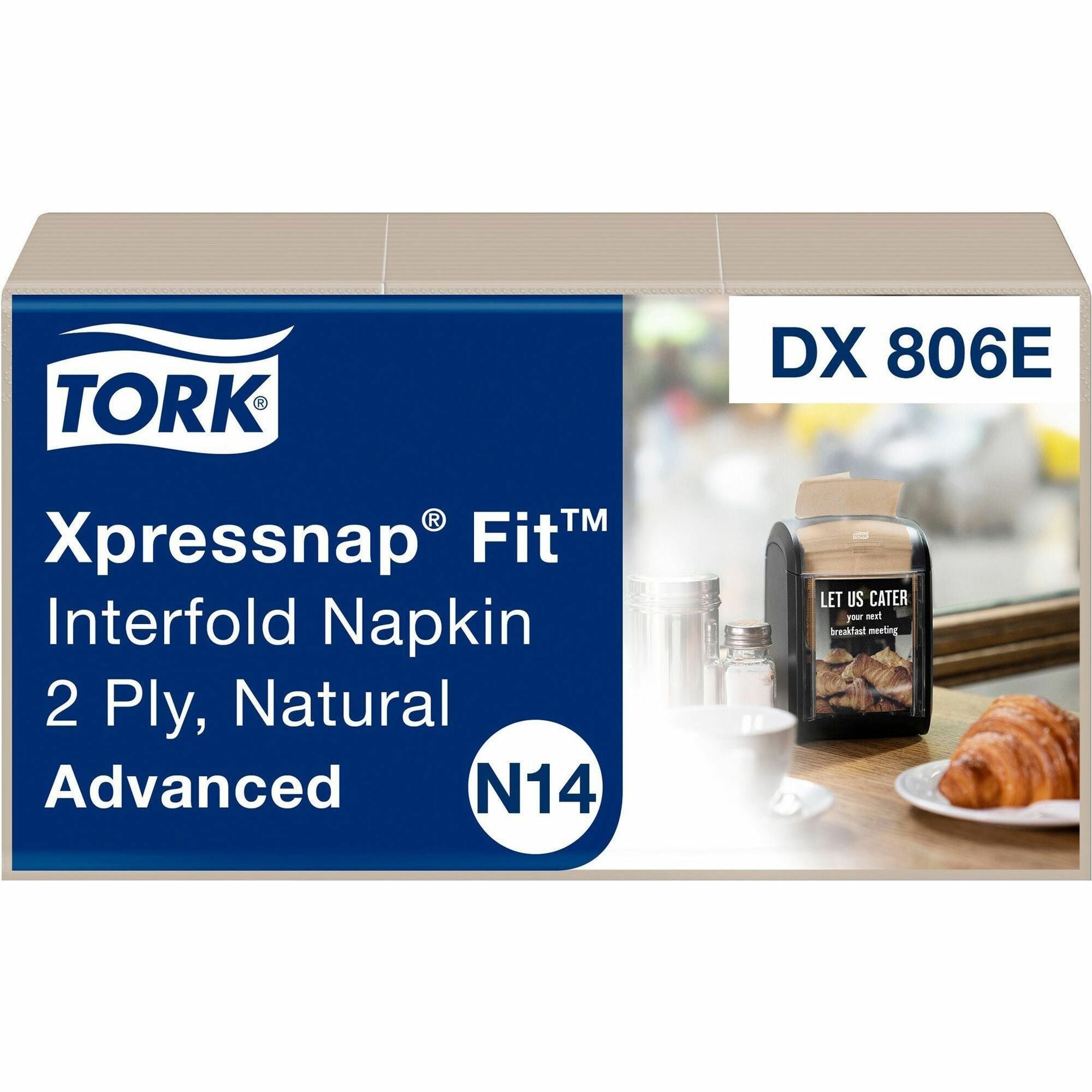 2 Ply - Interfolded - 6.50" Width x 8.39" Length - Natural - Paper, Fiber - 120/Pack - 36 / Carton