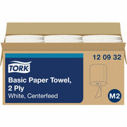 2 Ply11.82" Length - 600 Sheets/Roll - 7.80" Roll Diameter - 2 29/32" Core - White - Fiber - 6 / Carton