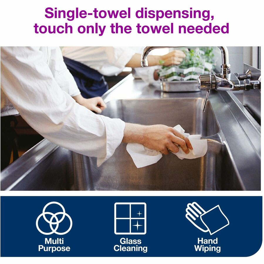 2 Ply11.82" Length - 600 Sheets/Roll - 7.80" Roll Diameter - 2 29/32" Core - White - Fiber - 6 / Carton