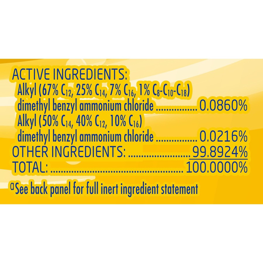 32 fl oz (1 quart) - 32 oz (2 lb) - Lemon Breeze Scent - Disinfectant - Clear Spray Bottle - 1 Each