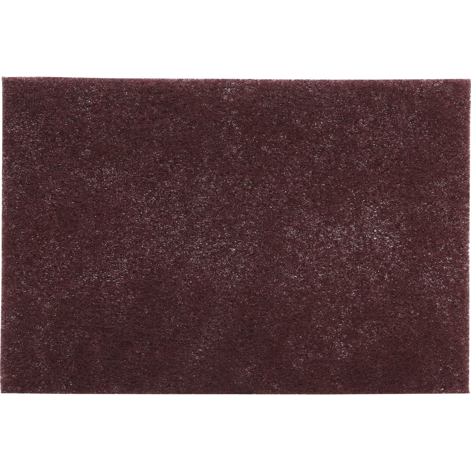 6" Width x 0.25" Depth x 9" Length - Multipurpose, Multi Surface - Wood, Ceramic Tile, Rubber Floor - Reusable, Flexible, Abrasive, Durable - Nylon, Synthetic Fiber - Maroon - 20/Box - 3 / Carton