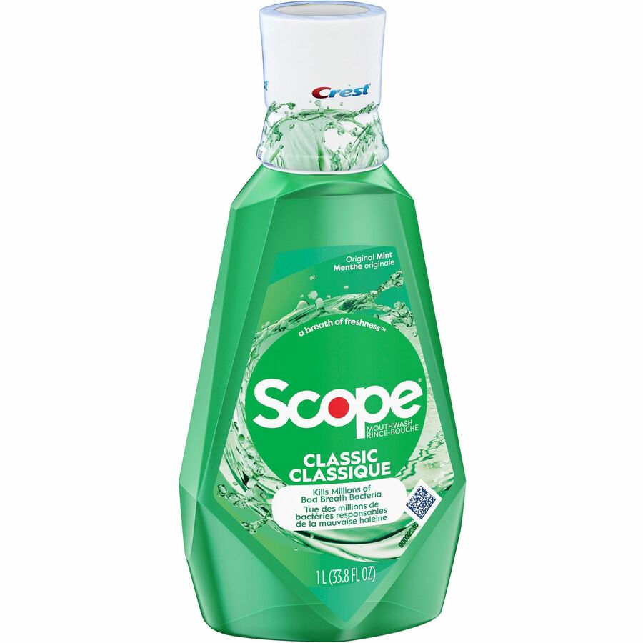 Crest Scope Classic Mouthwash - For Bad Breath - Mint - 1.06 quart - 1 Each