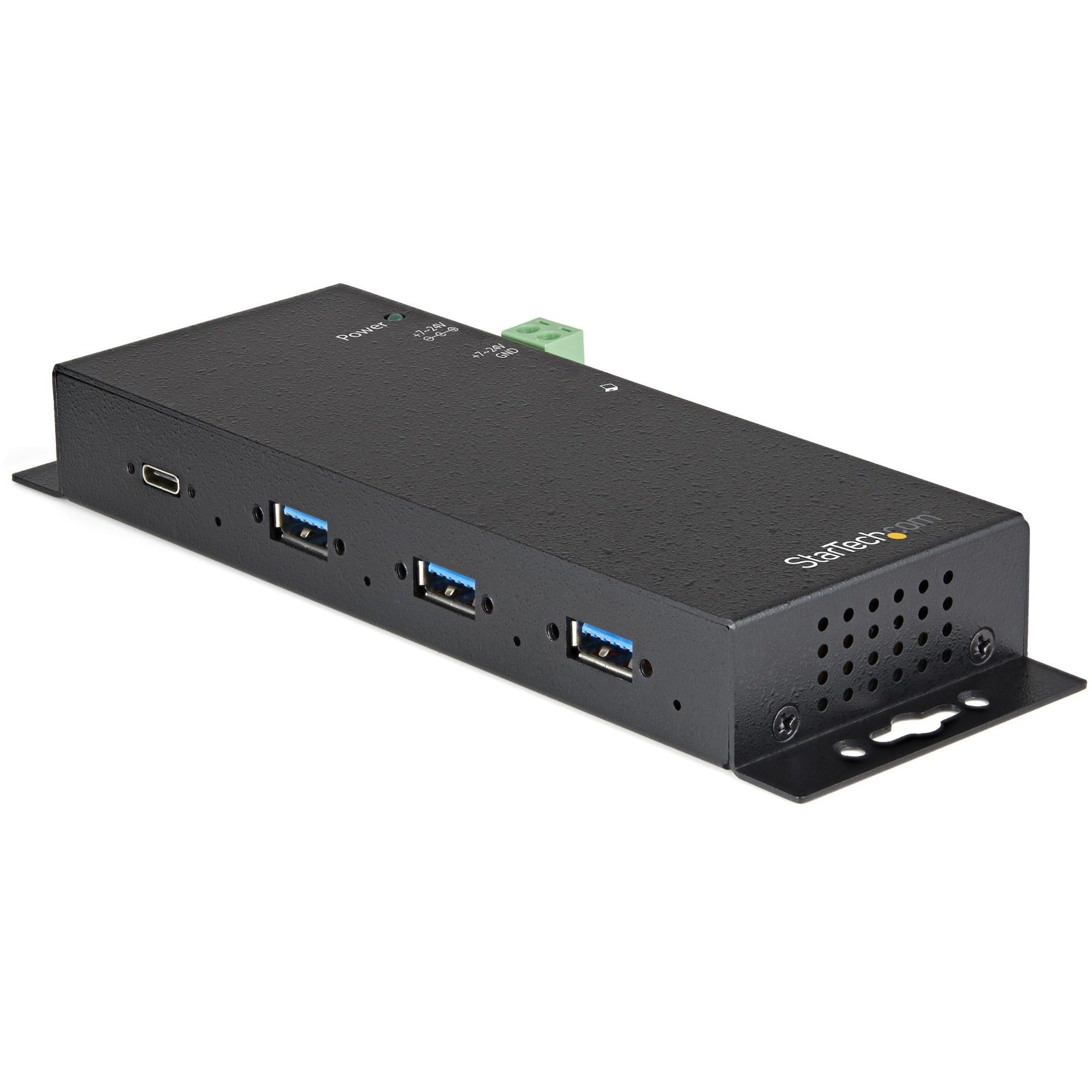 StarTech.com USB Hub - USB 3.2 Gen 2 (3.1 Gen 2) Type-C - Wall/Surface-mountable - 4 USB Port(s) - UASP Support - PC, ChromeOS, Mac, Linux, Android, iPadOS