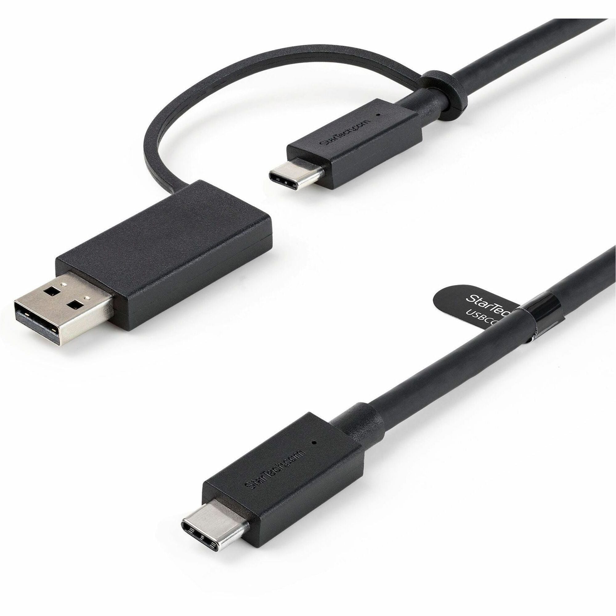 StarTech.com 3ft USB-C Cable with USB-A Adapter - 2-in-1 Hybrid Dock Cable