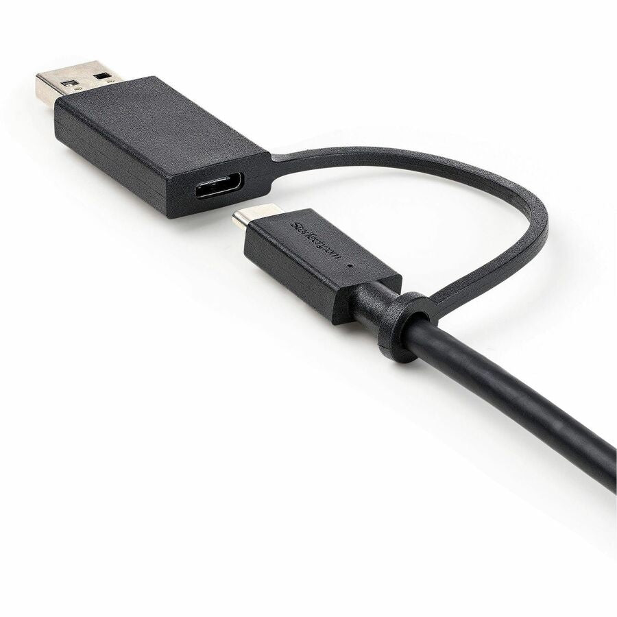 StarTech.com 3ft USB-C Cable with USB-A Adapter - 2-in-1 Hybrid Dock Cable