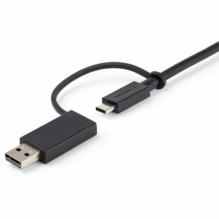 StarTech.com 3ft USB-C Cable with USB-A Adapter - 2-in-1 Hybrid Dock Cable