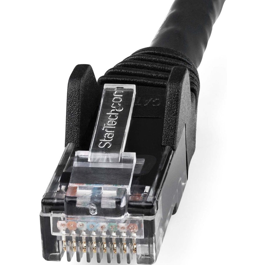 StarTech.com 10ft LSZH CAT6 Ethernet Cable - Black Snagless Patch Cord