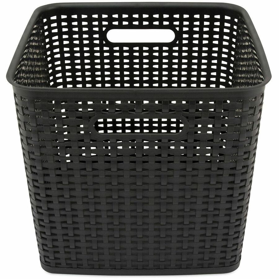 Sturdy, Easy to Clean, Handle - Black - Plastic - 2 Pack
