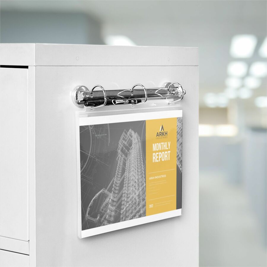 1 1/2" Binder Capacity - 8 1/2" x 11" Sheet Size - 375 Sheet Capacity - 3 Ring(s) - Fastener(s): Slant Ring - Pocket(s): 0 - Metal - Silver - Wrinkle-free - 1 Each