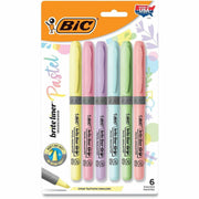 1.6 mm Chisel Marker Point - Assorted Ink - 6 Pack