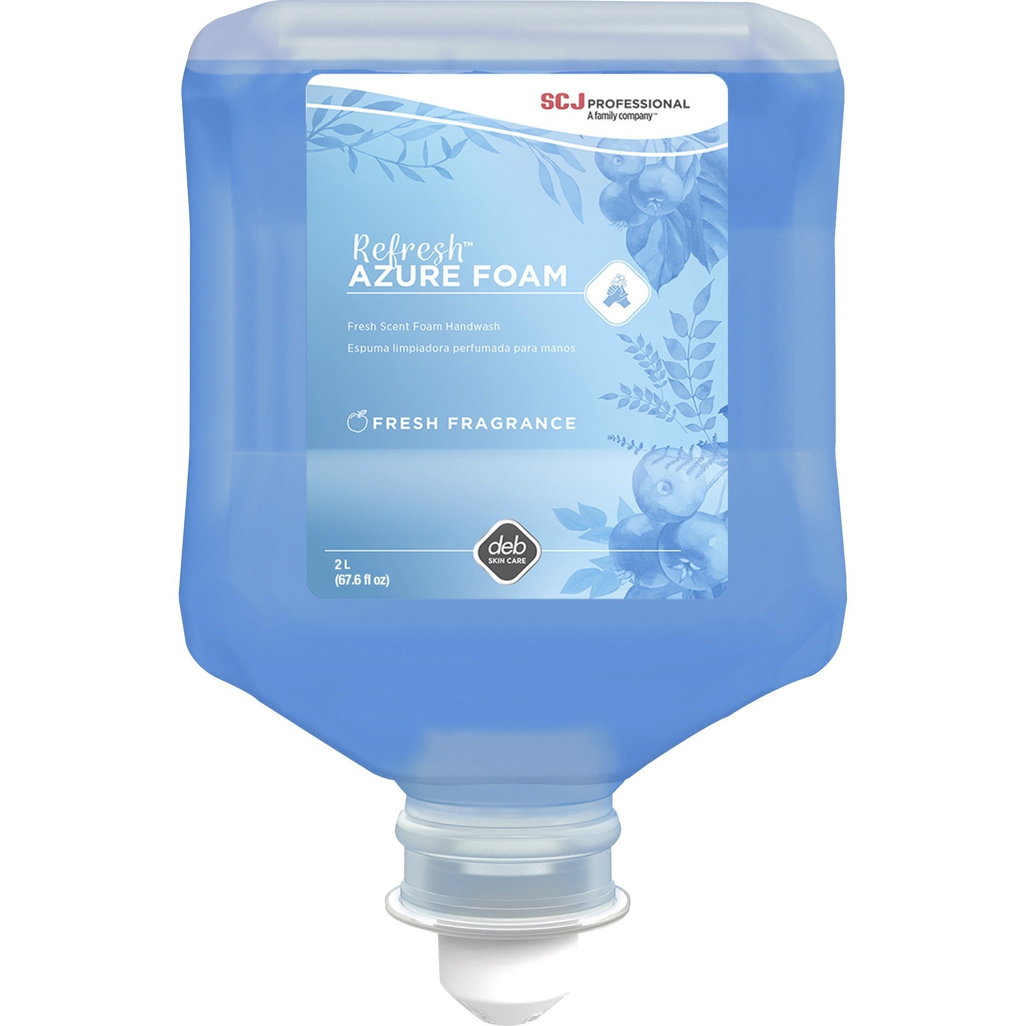 Fresh Apple Scent - 2.11 quart - Dirt Remover, Kill Germs - Hand, Daycare, Office - Moisturizing - Blue - Biodegradable, Non-toxic - 4 / Carton