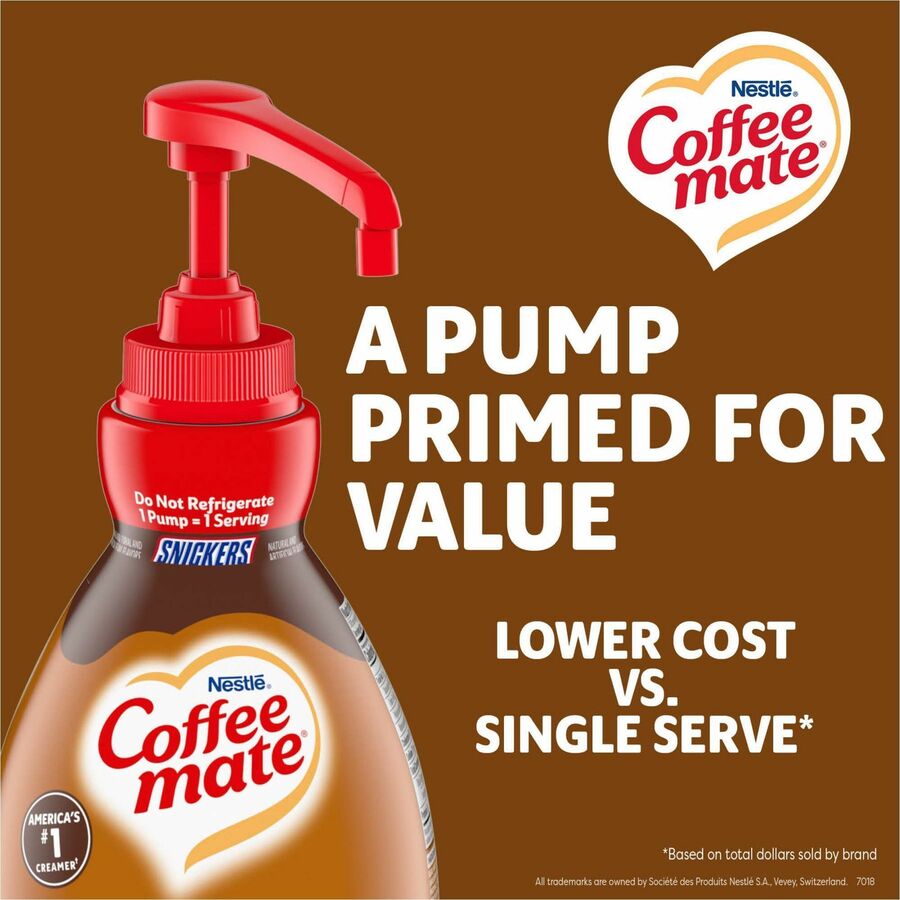 Coffee mate Snickers Liquid Concentrate Coffee Creamer - Pump Bottle