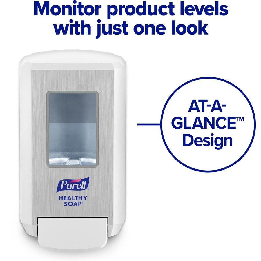 PURELL&reg; CS4 Soap Dispenser - Manual - 1.32 quart Capacity - Site Window, Wall Mountable, Durable - White - 1 Carton