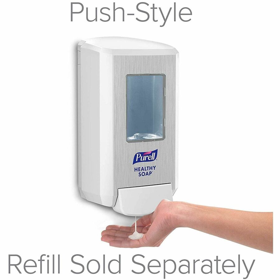 PURELL&reg; CS4 Soap Dispenser - Manual - 1.32 quart Capacity - Site Window, Wall Mountable, Durable - White - 1 Carton
