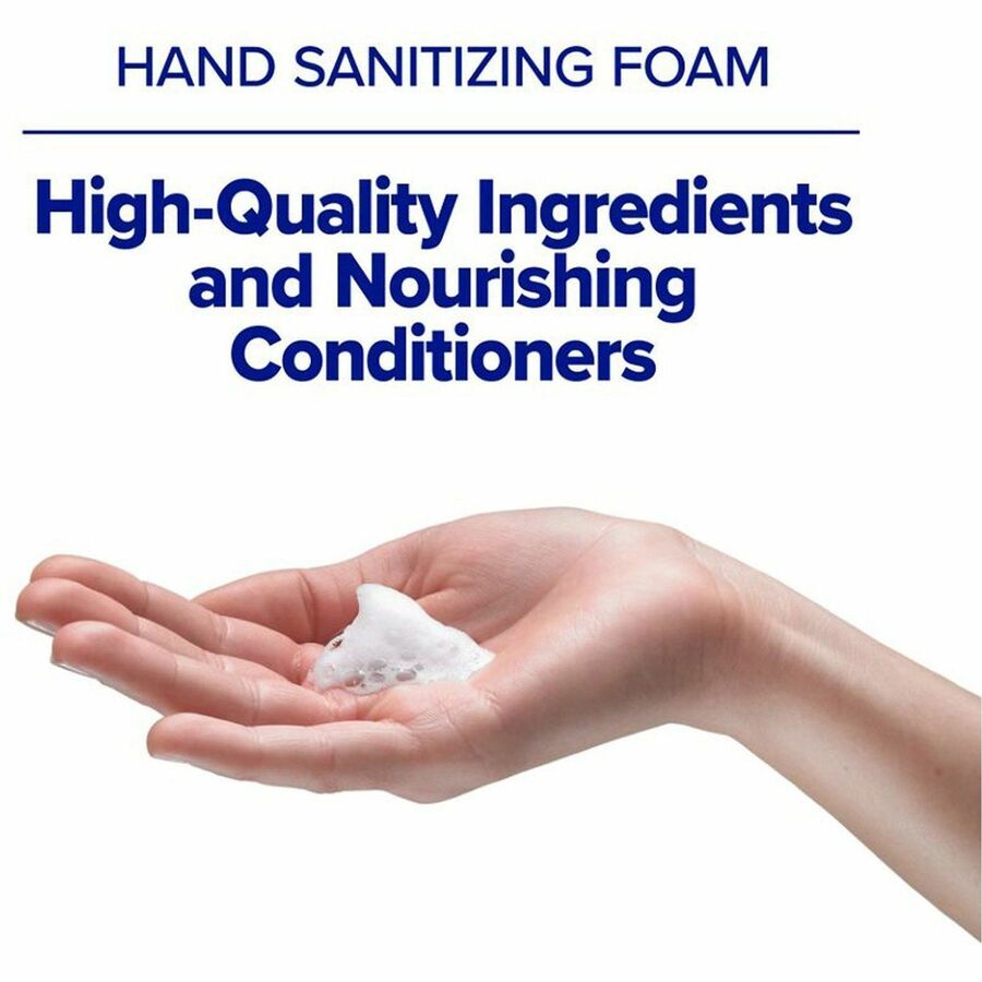 PURELL&reg; Advanced Hand Sanitizer Foam Refill - Clean Scent - 1.27 quart - Kill Germs - Hand, Healthcare, Skin - Fragrance-free, Dye-free, Hygienic, Refillable - 2 / Carton