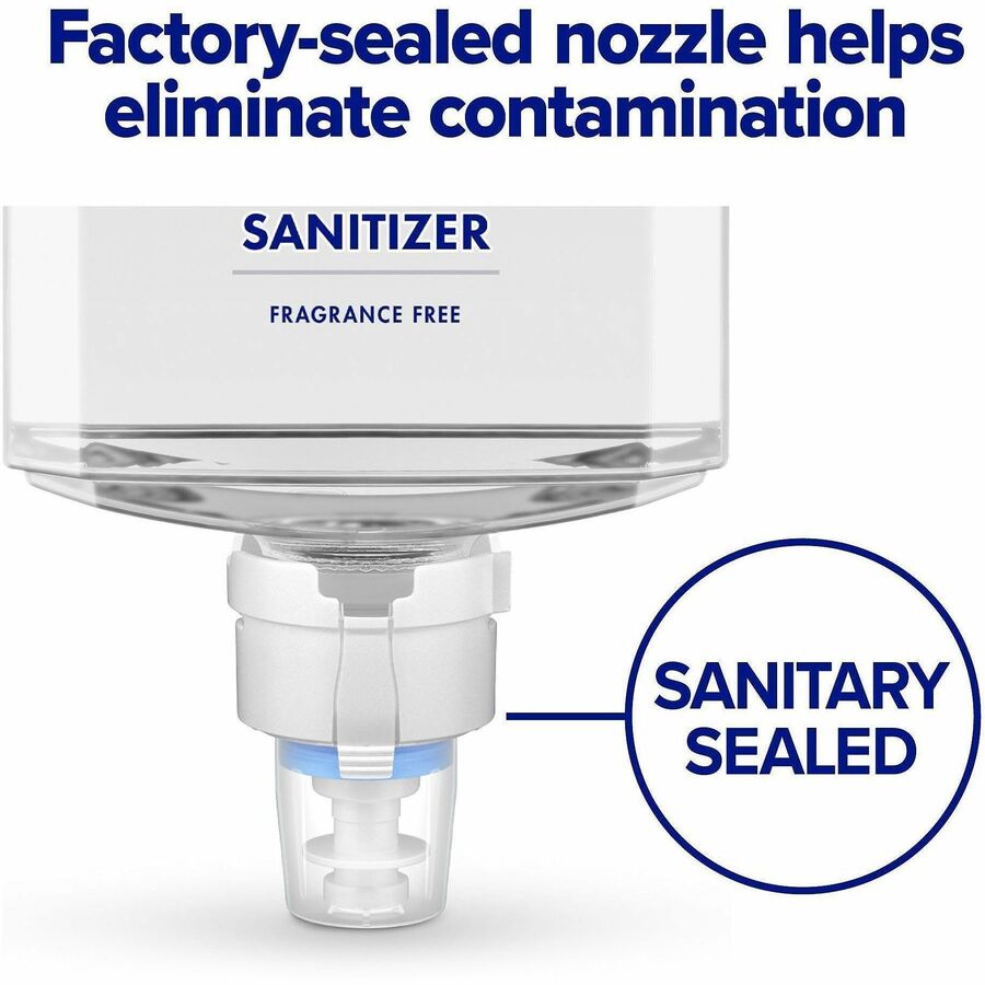PURELL&reg; Advanced Hand Sanitizer Foam Refill - 1.27 quart - Kill Germs - Hand - Clear - Fragrance-free, Dye-free, Hygienic, Unscented, Refillable - 2 / Carton