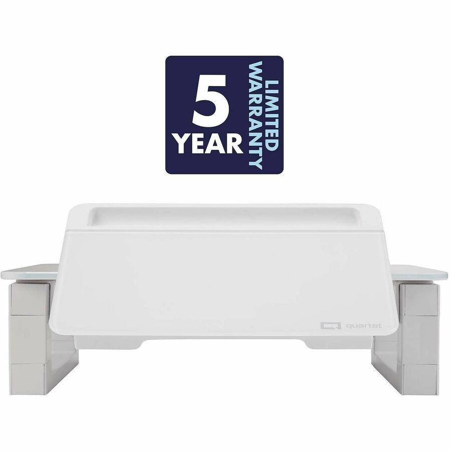 100 lb Load Capacity - 5" Height x 10" Width - Desktop - White