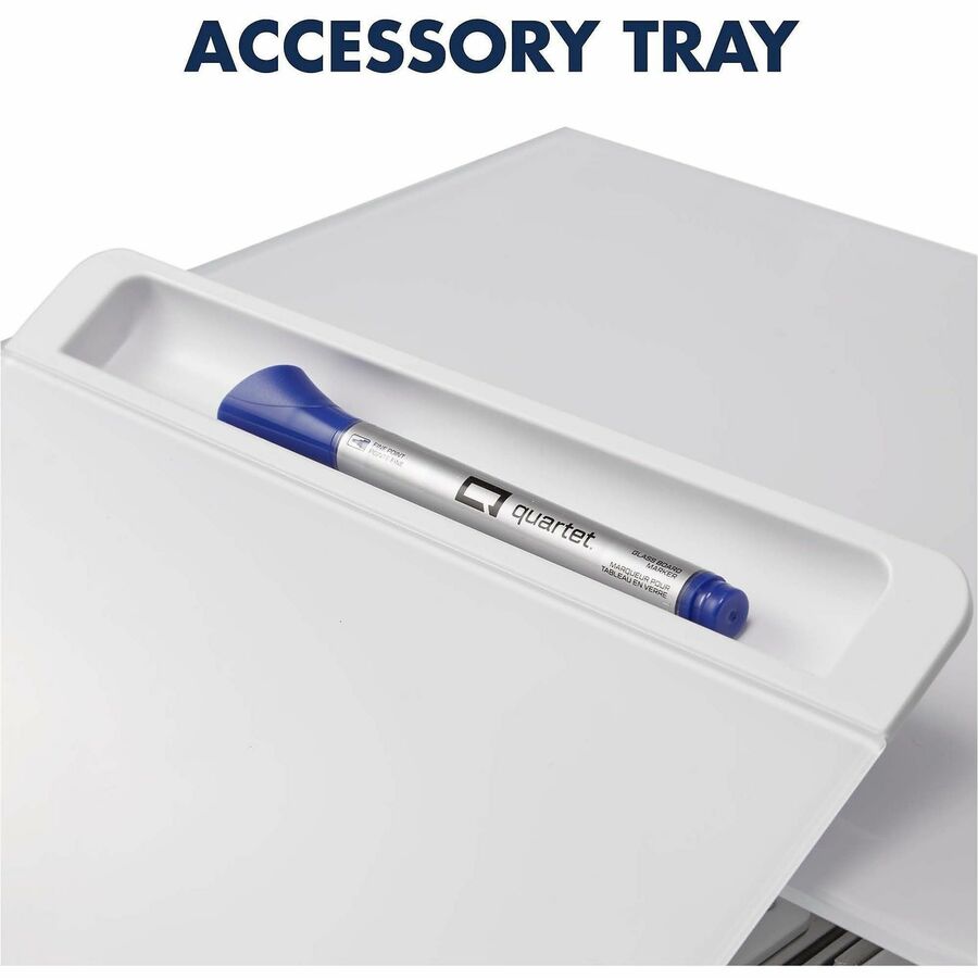 100 lb Load Capacity - 5" Height x 10" Width - Desktop - White