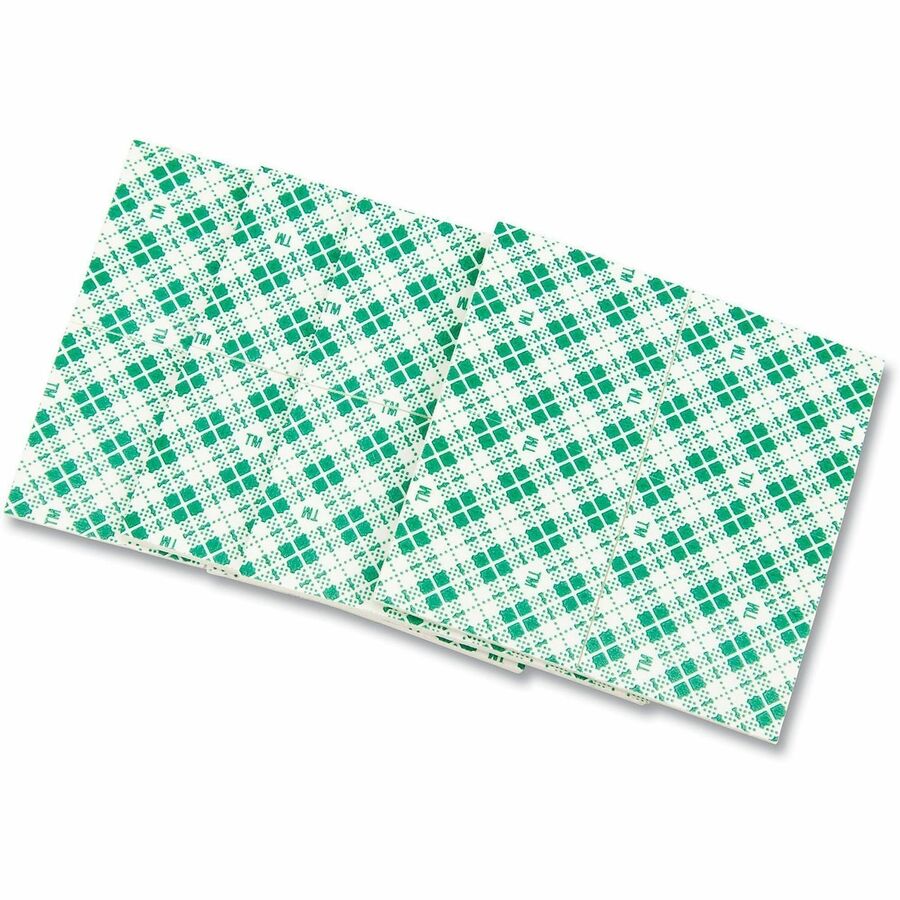1" Length x 1" Width - White - Foam Backing - Acrylic Adhesive - For Painted Surface, Chart, Indoor, Wall, Wood, Metal, Acrylic, Tile, Glass - 16 / Pack