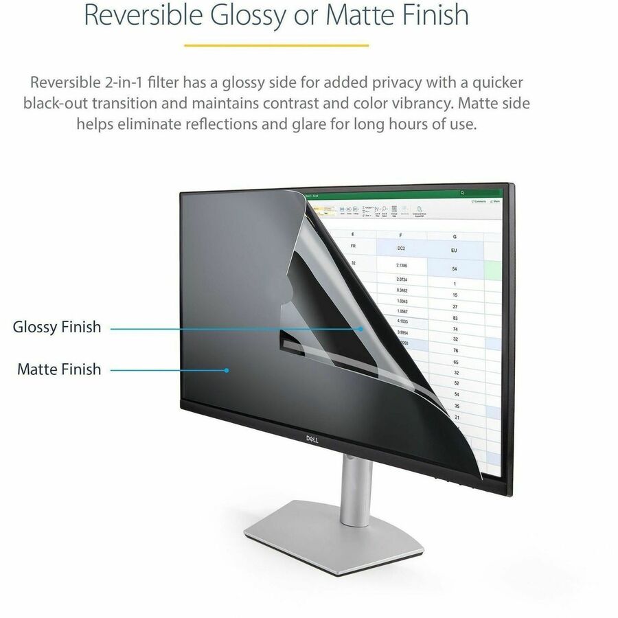 StarTech.com Privacy Screen Filter Transparent, Matte, Glossy