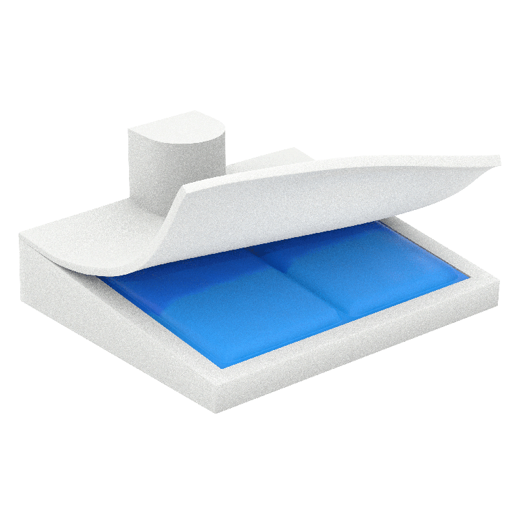 Pommel Gel-Foam Wedge Cushion, 18" x 16" x 4" x 2", Single, 1 Quantity per Box (Image for Reference Only – May Not Reflect Exact Size)