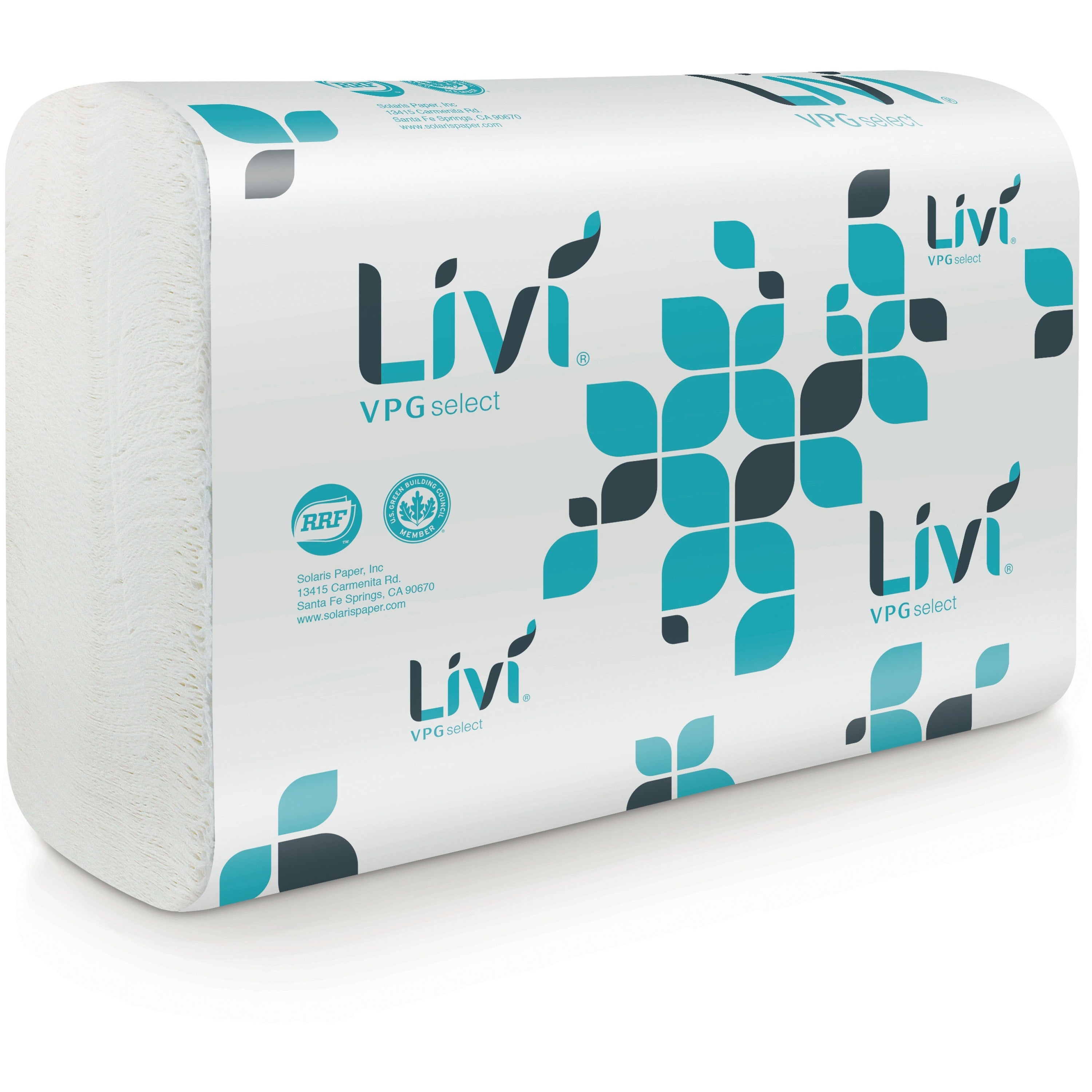1 Ply - Multifold - 9.06" Width x 9.45" Length - Emboss Pattern - White - Virgin Fiber - 250/Pack - 16 / Carton